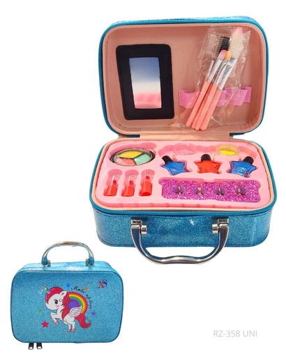 [RZ-358 UNI] MAQUILLAJE UNICORNIO MALETA SET PARA NIÑAS (copia)