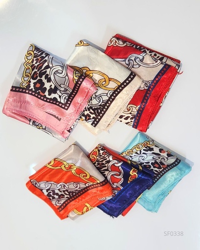 [SF0338] PAÑUELOS DE SEDA ESTAMPADO (PAÑOLETA)