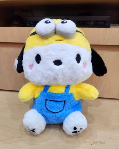 [021702] PELUCHES PERRO DISFRAZ MINIONS (35 CM)