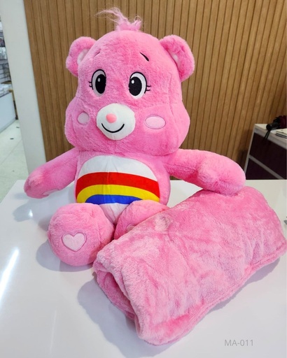 [MA-011] PELUCHES COBIJA OSOS CARIÑOSOS ROSA