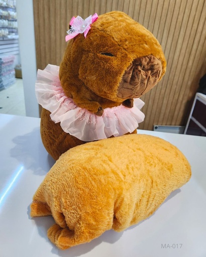 [MA-017] PELUCHES COBIJA CAPYBARA