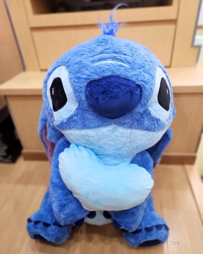 [021749] PELUCHES STITCH Y ANGELA CORAZON GRANDE (75 CM)