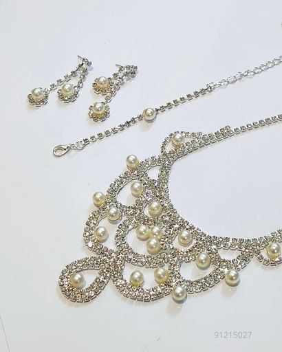 [NKL-5901S] COLLARES FINO PERLA STRASS (NKL-5901S)