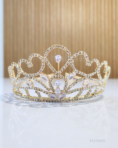 [HHL-6693G] TIARAS CORONAS DORADA (HHL-6693G)