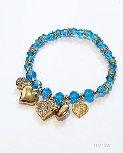 [YBT-5364] PULSERAS PEPITAS CORAZON