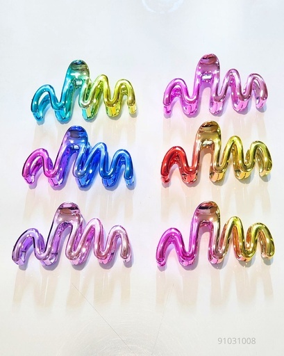 [YCP-3644RN] GANCHETAS ACRILICAS ZIC ZAC TORNASOL