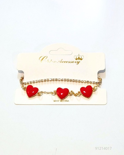 [RBT-2014R] PULSERAS CORAZON SET DE 3