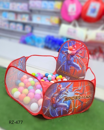 [RZ-477] CARPAS PISCINA PELOTAS SPIDERMAN (120X38 CM)