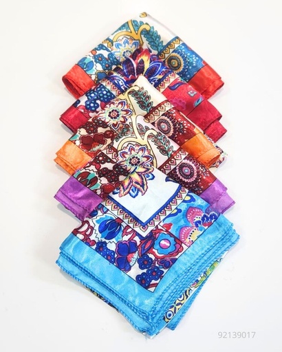 [SCA-640] PAÑOLETAS DE SEDA FLORES X50