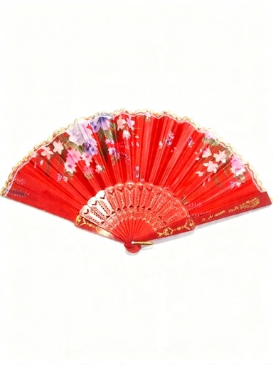 [KNV-2953] ABANICOS ENCAJE FLORES