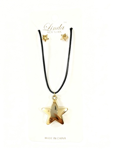 [NK6389064] COLLAR CUERINA ESTRELLA