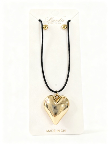 [NK6389065] COLLAR CUERINA CORAZON