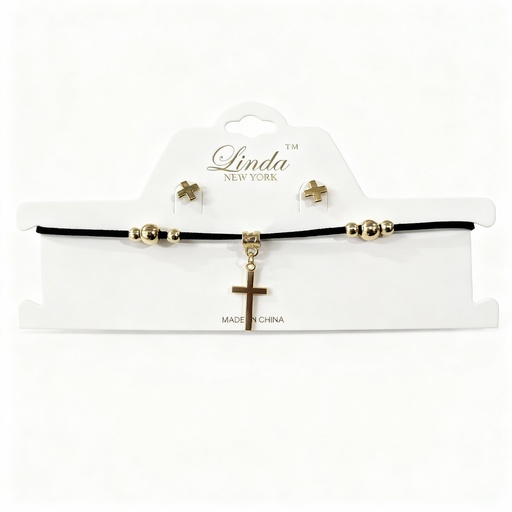 [NK6489057] COLLAR CUERINA CRUZ X2