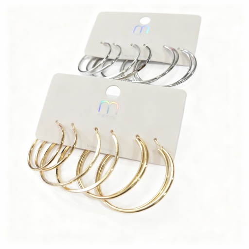 [ER38778] ZARCILLOS ARGOLLA MEDIANA X3