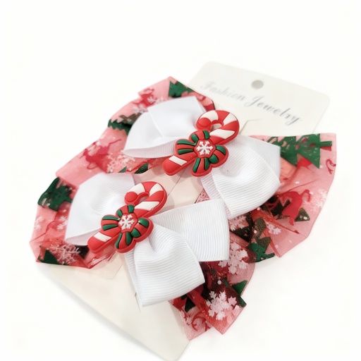 [CL-8671] GANCHO LAZOS NAVIDAD X2