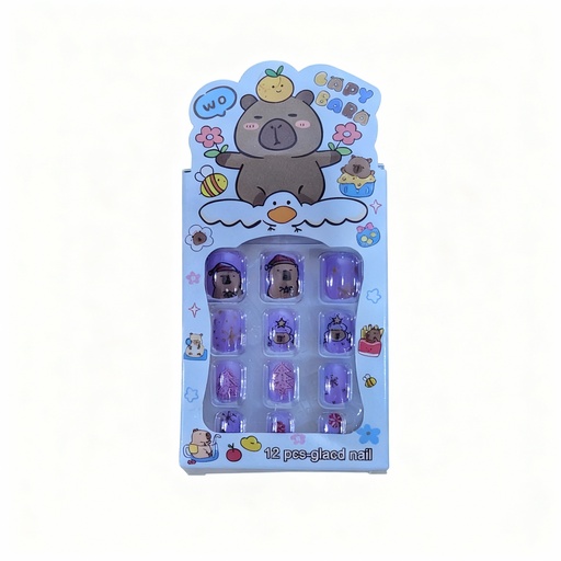 [PV-2228] KIT DE UÑAS CAPYBARA  PARA NIÑA 