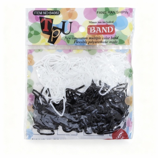 [MS-350] LIGA NEGRA Y BLANCA BOLSA PLASTICA