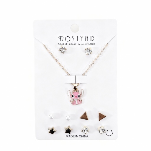 [TOPO-31] SET COLLAR Y TOPITOS NIÑA LILO