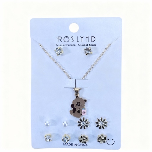 [TOPO-30] SET COLLAR Y TOPITOS NIÑA CAPYBARA