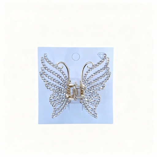 [GNT-84] GANCHETA MATAL MARIPOSA BILLANTE