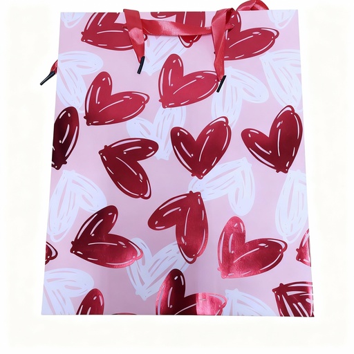 [BL-2113M-1] BOLSA DE REGALO GRANDE CORAZONES