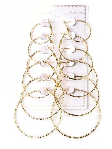 [YER-5008G] ZARCILLO ARGOLLA TROQUELADO X6