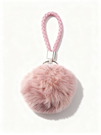 [YNV-1575F8] LLAVERO POMPON COLORES 