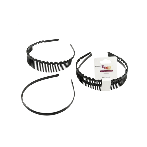 [ELBN2957BK] CINTILLO NEGRO TIPO PINETA X2 