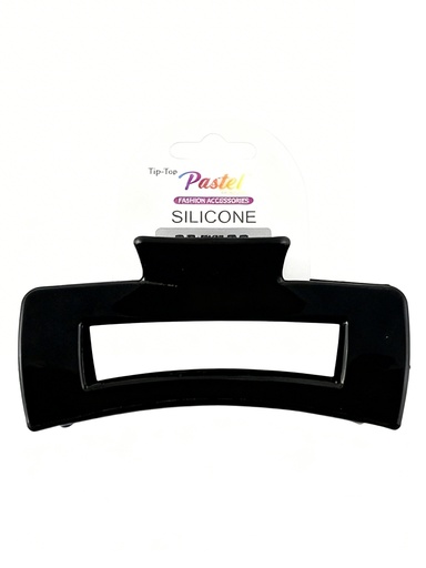 [ELC2709] GANCHETA NEGRA 10CM CUADRADA SILICON