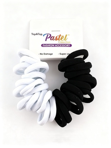 [ETO1223BW] COLA LYCRA 3CM BLANCA Y NEGRA X30