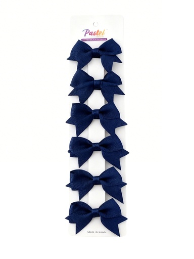 [ETP1853N] SET GANCHO LAZO AZUL MARINO X 6