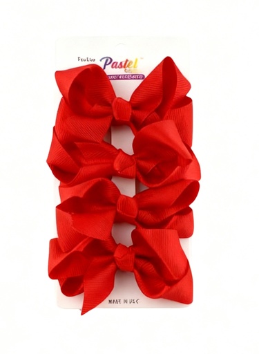 [ETP2045R] SET GANCHO LAZO ROJO  X 4