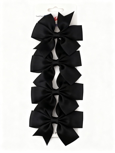 [ETP2072BW] SET GANCHO LAZO BLANCO Y NEGRO X4