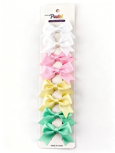 [ETP2387P] SET GANCHO LAZO COLOR PASTEL X8