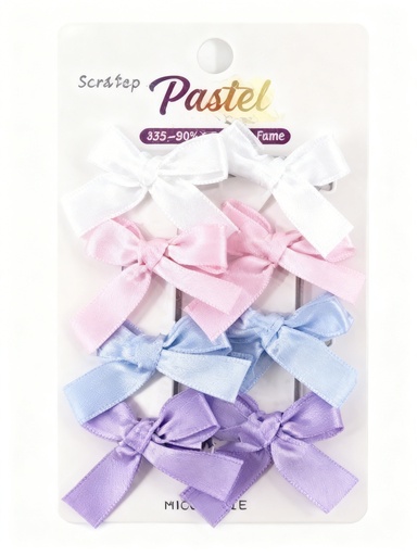 [ETP2459PM] SET GANCHO LAZO COLOR PASTEL X8