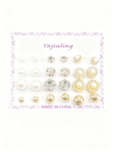 [EL-8107GS] SET TOPITO BRILLANTE PERLA 