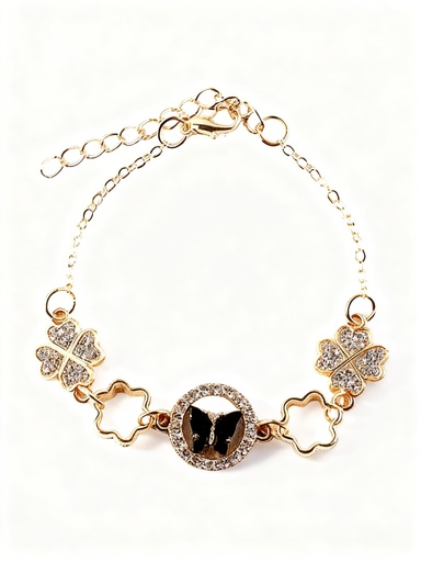 [IBR-3708] PULSERA CADENA MARIPOSA