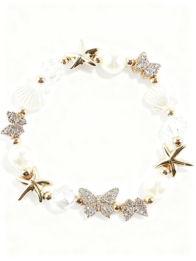 [IBR-3826] PULSERA PERLA ESTRELLA