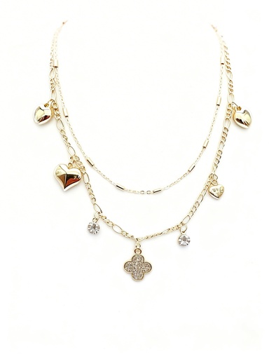 [RNK-0848GS] COLLAR DIJES CORAZON X2