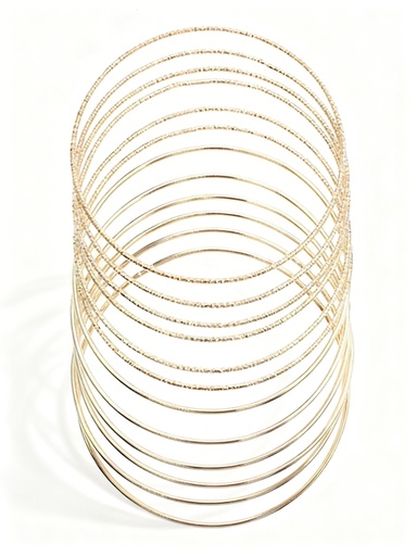 [RBT-0461GS] PULSERA TIPO SEMANARIO X12 