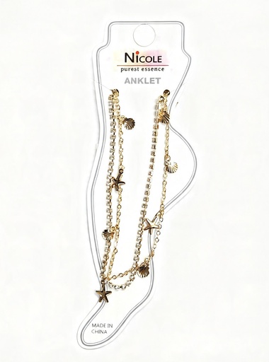 [CE3271] TOBILLERA CADENA OSTRA