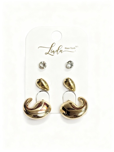 [EAR6799271] SET ZARCILLO GOTA  X3