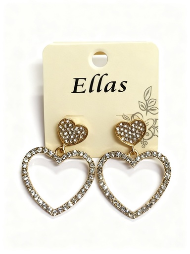 [EER6818C] ZARCILLO GRANDE CORAZON STRASS