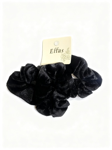 [UATW2084BK] MOÑERA SCRUNCHIES NEGRA X3