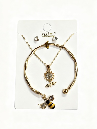 [EBR1573G] SET COLLAR Y PULSERA ABEJA
