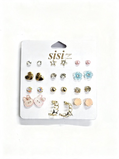 [EAR3439A] SET TOPITO NIÑA X12