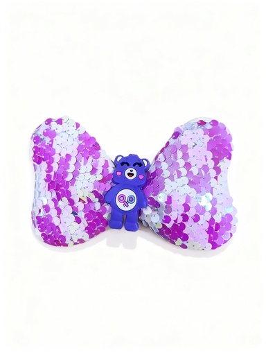 [MKC-4894] GANCHO LAZO LENTEJUELAS OSO 12CM 