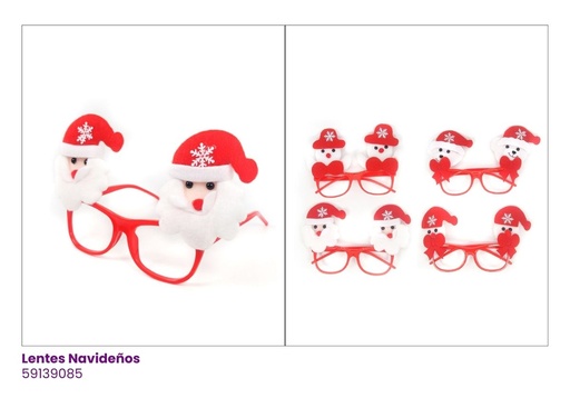[ETC-1568] [59139085] LENTES NAVIDEÑOS