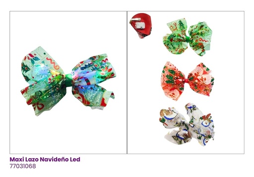 [77031068] [77031068] MAXI LAZO NAVIDAD LED 12 CM