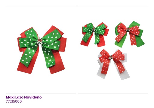 [77215006] [77215006] MAXI LAZO NAVIDAD VERDE Y ROJO